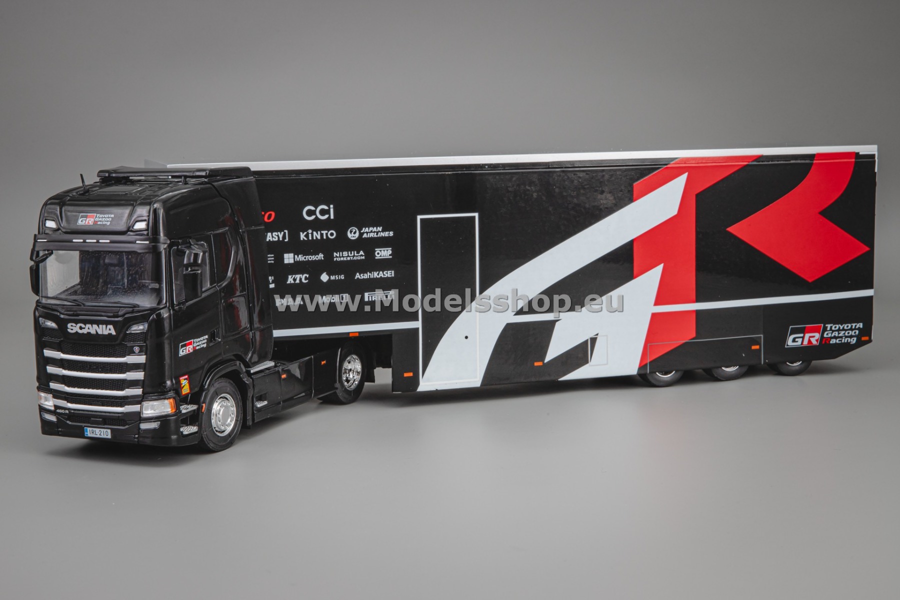IXOTTR035.22 Scania S-Series tractor truck 2024 with semitrailer, Toyota Gazoo Racing / GR Racing Team /black - red - white/