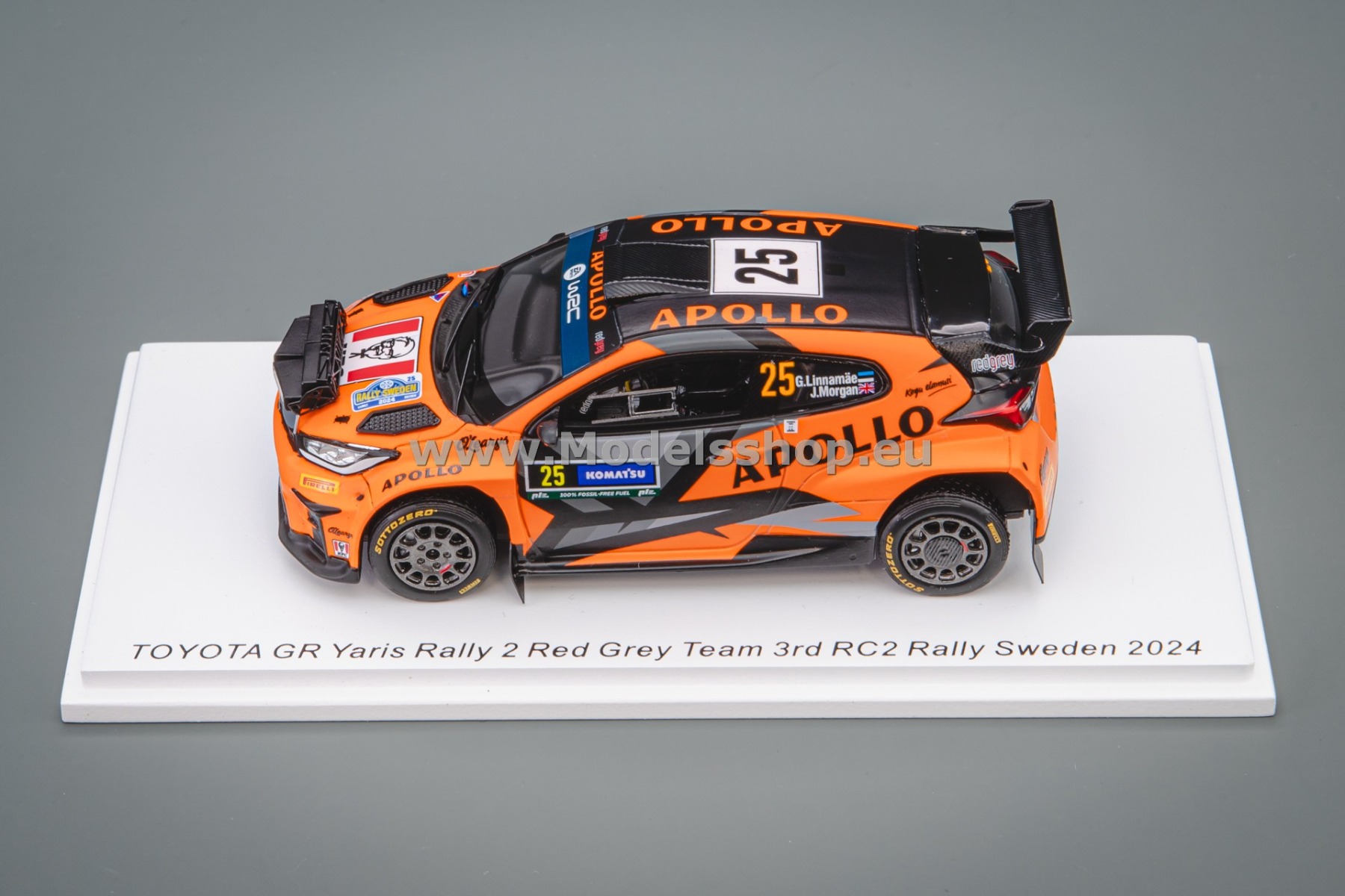 Spark S6871 Toyota GR Yaris Rally 2 No.25 Red Grey Team 3rd RC2
