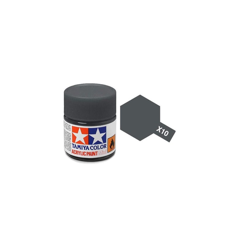 Tamiya TA81510 Acrylic paint X10 /Gun Metal/ 10ml