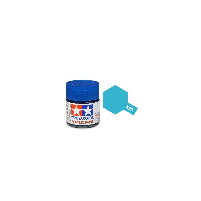 Tamiya TA81523 Acrylic paint X23 /Clear Blue/ 10ml