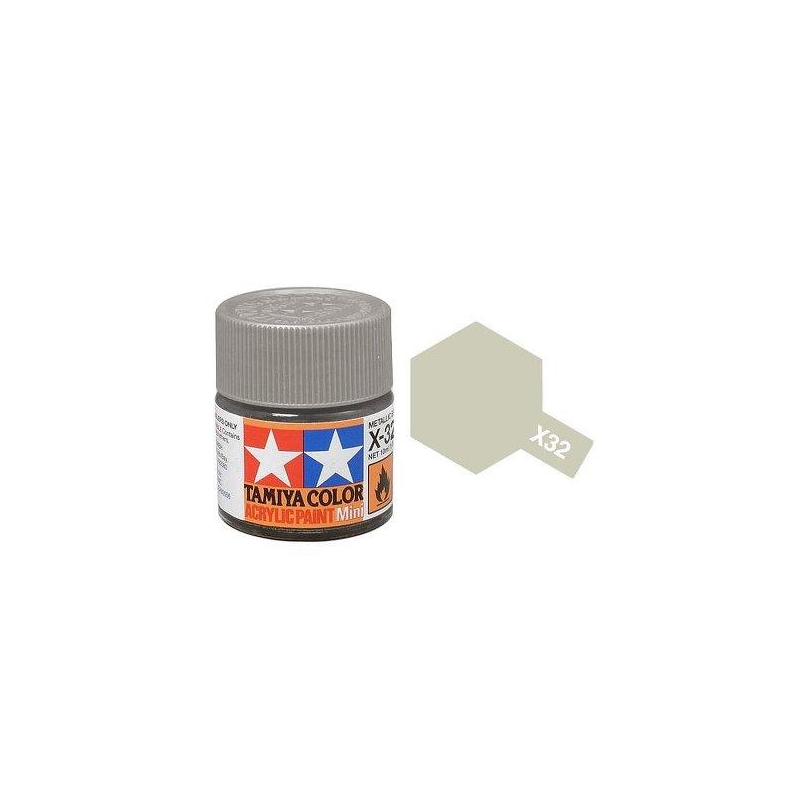 Tamiya TA81532 Acrylic paint X32 /Titanium Silver/ 10ml