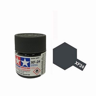 Tamiya TA81724 Acrylic paint XF24 /Dark Grey/ 10ml