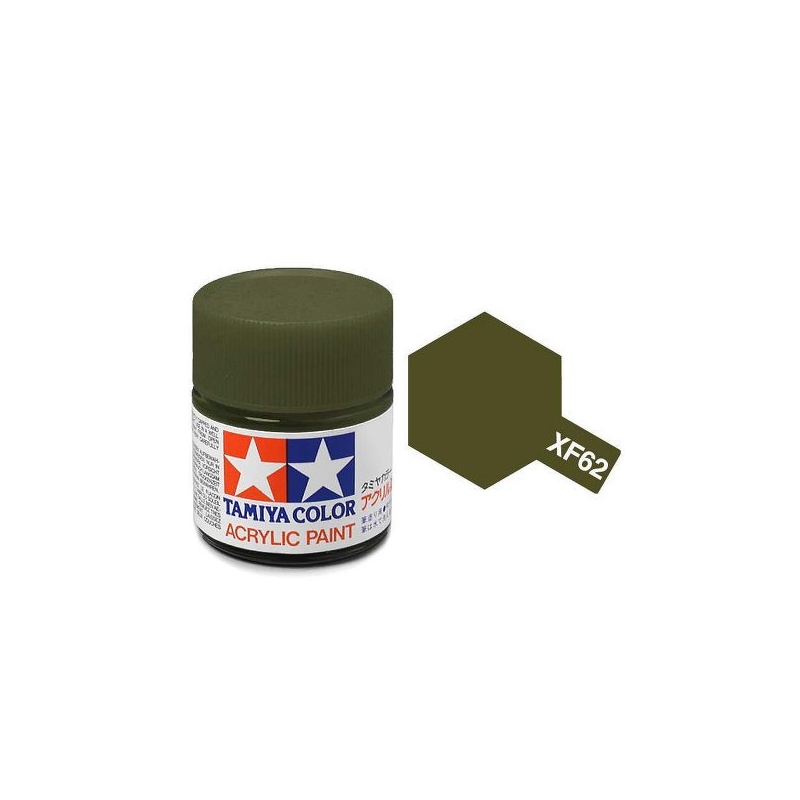 Tamiya TA81762 Acrylic paint XF62 /Olive Drab/ 10ml