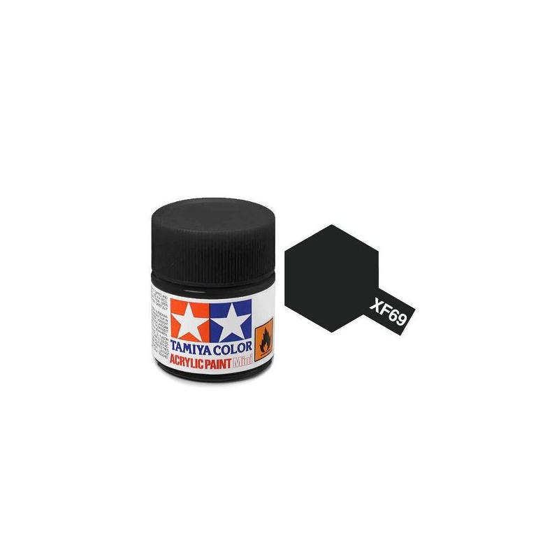 Tamiya TA81769 Acrylic paint XF69 /Nato Black/ 10ml