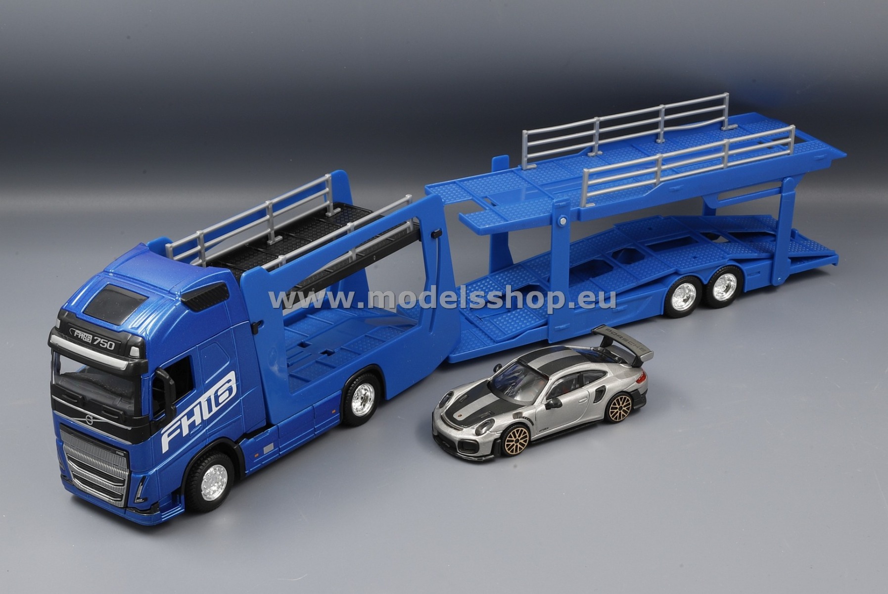 Volvo FH16 GL 750 XXL, Car transporter including PoRSche 911