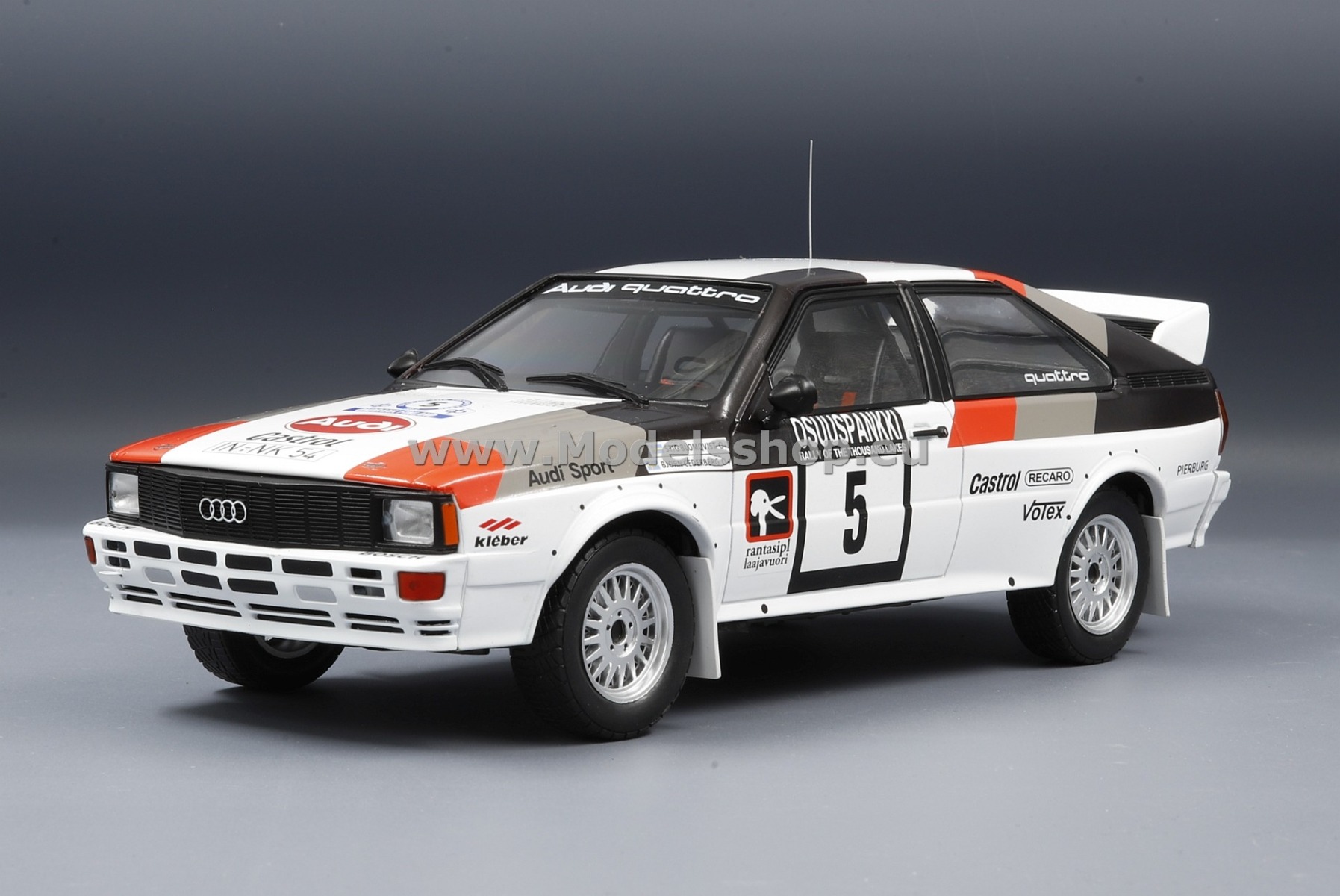 IXO 18RMC094B.20 Audi Quattro, No.5, Rally WM, 1000 Lakes Rally