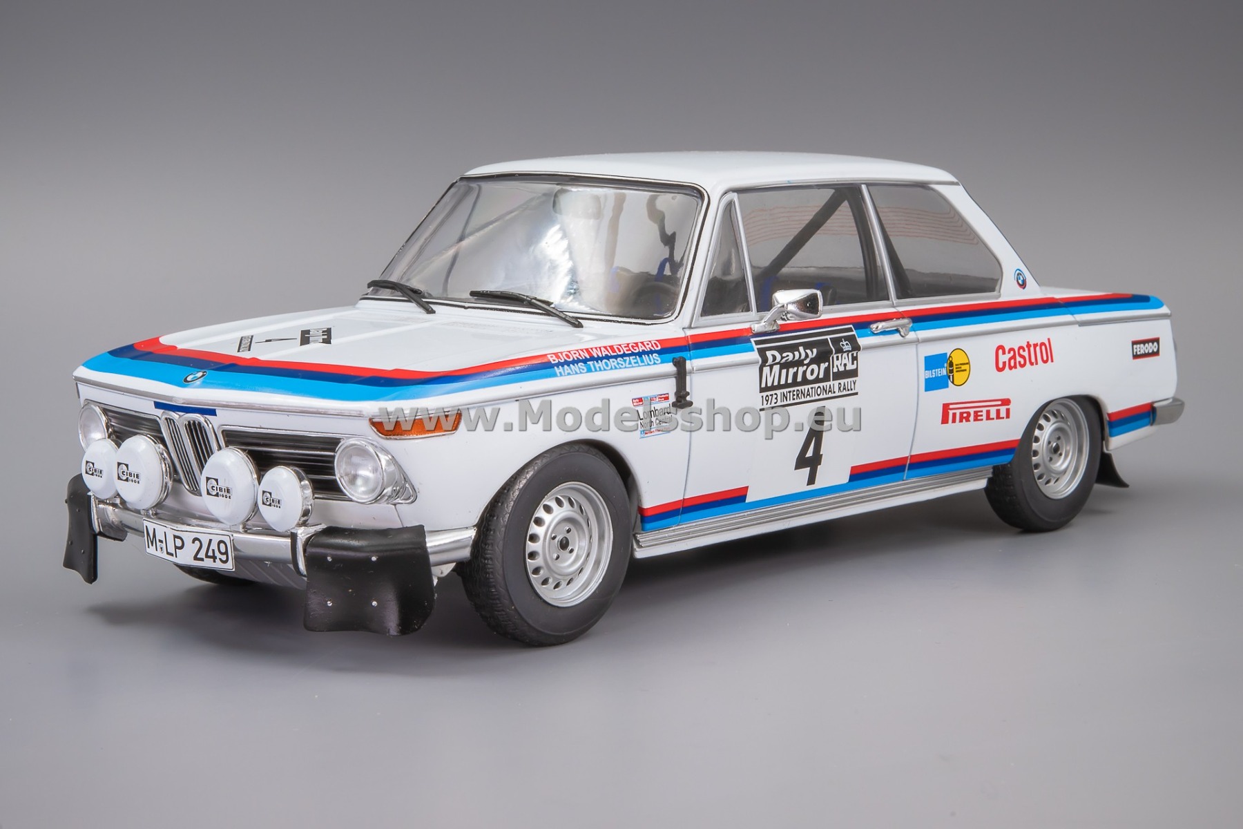 IXO18RMC163.22 BMW 2002, No.4 RAC Rally 1973, B. Waldegard / H
