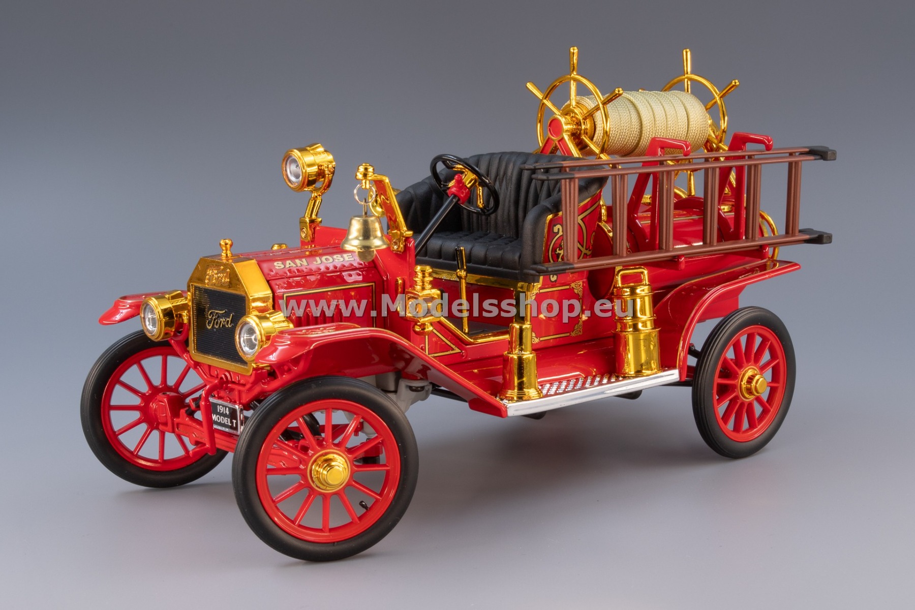 Ford Model T, 1914 fire engine, San Jose Fire Dept. including