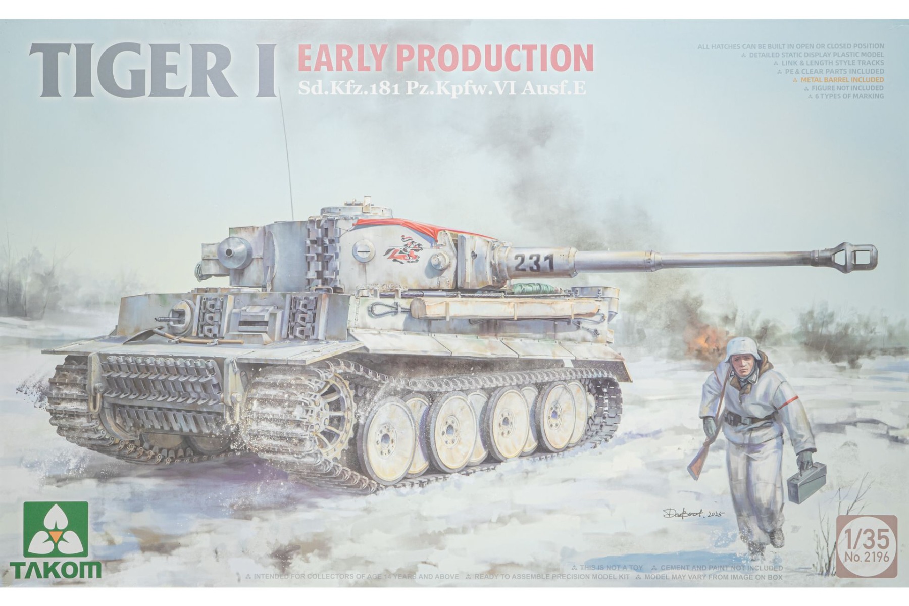 TAKOM2196 Tiger I Early Production Sd.Kfz. 181 Pz.Kpfw. VI Ausf. E
