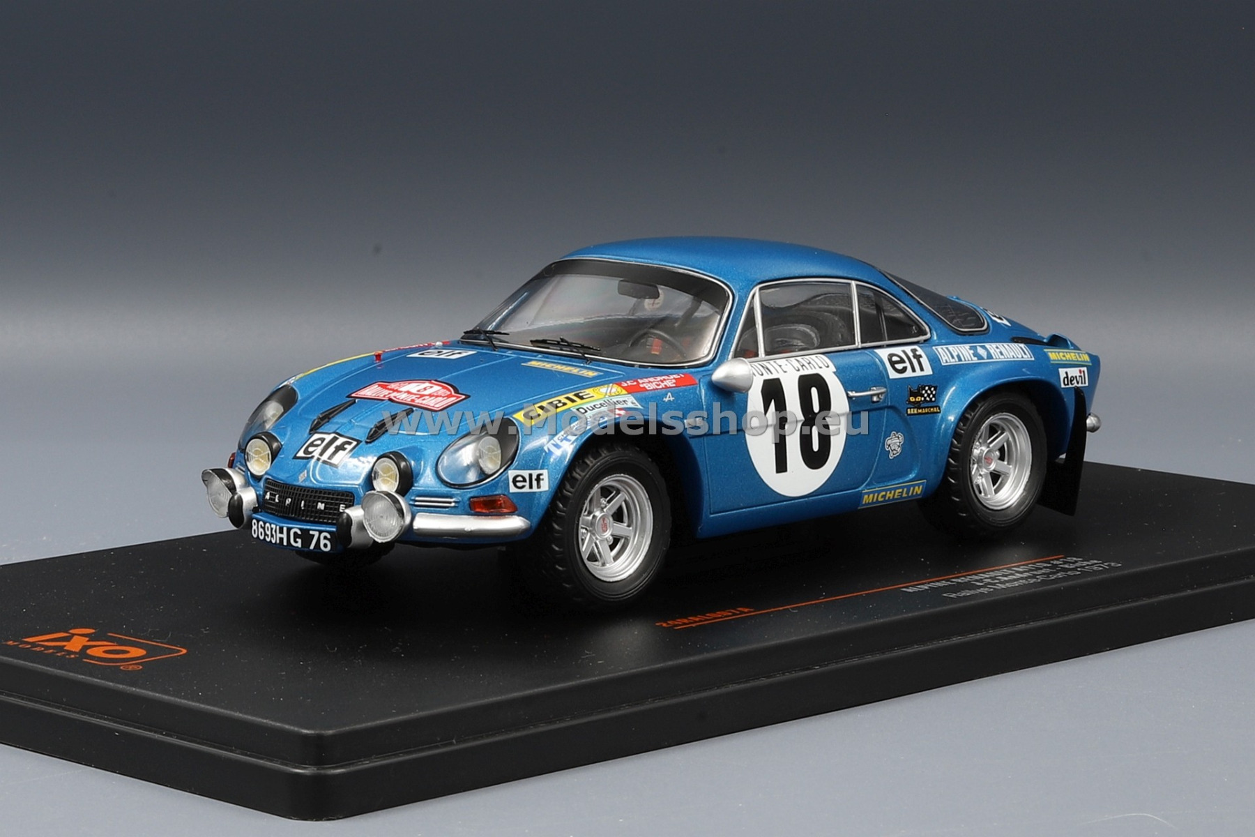 ミニカー Alpine Renault A110 18 1973 Monte Carlo Alpine Renault A110, No.42, Rallye Monte Carlo, 1973