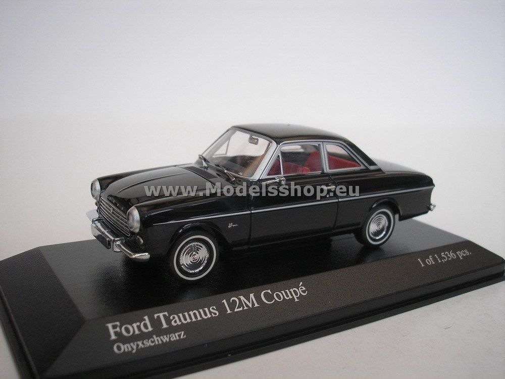 Minichamps 400086121 FORD TAUNUS 12M COUPE, 1962 /black/