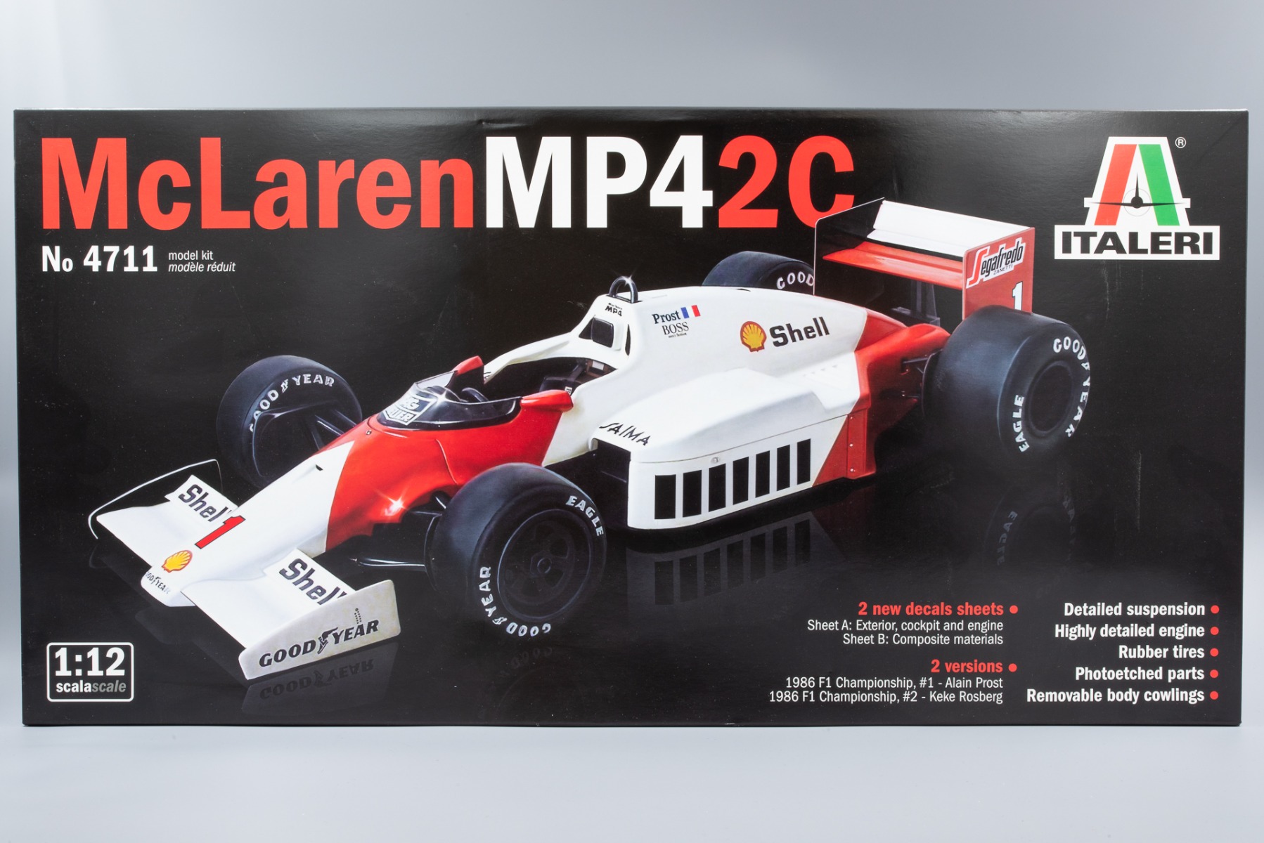 現品限り一斉値下げ！ McLaren MP4/2C Prost/Rosberg, model kit BBR