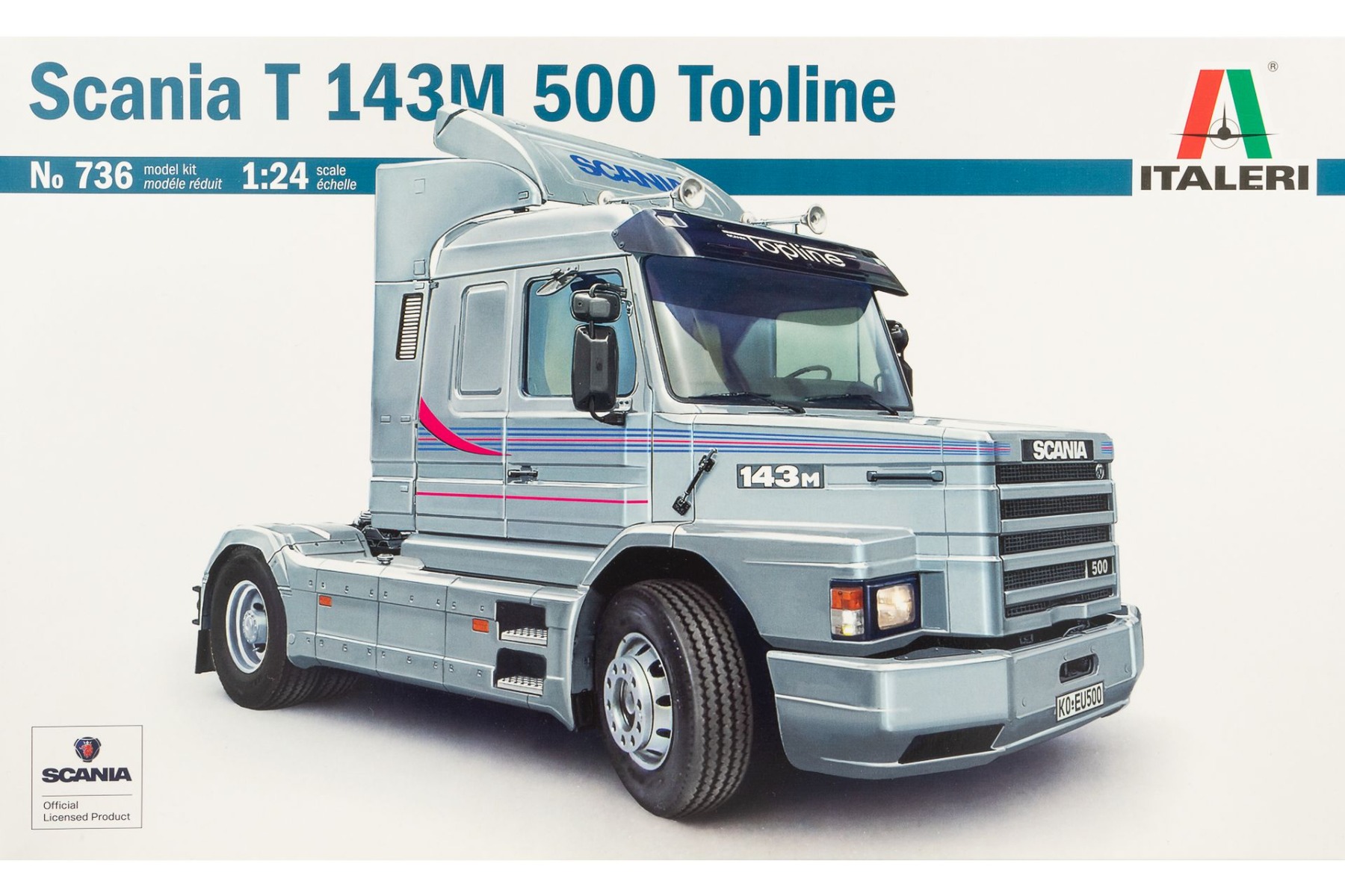 IT736 イタレリ 1／24 スカニア 143 M500 トップライン プラモデル 