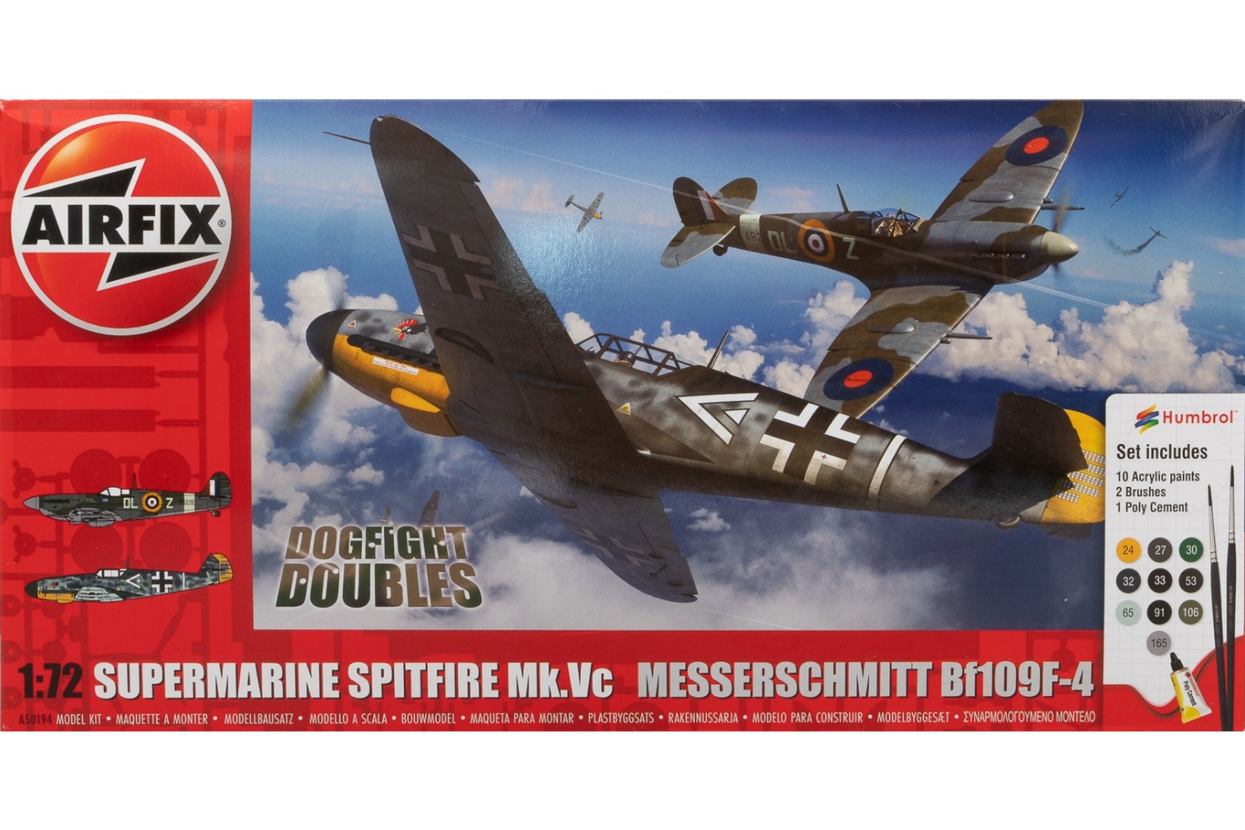 Supermarine Spitfire Mk.Vc vs Bf109F-4 Dogfight Double Supermarine Spitfire Mk.Vc vs Bf109F-4 Dogfight Double