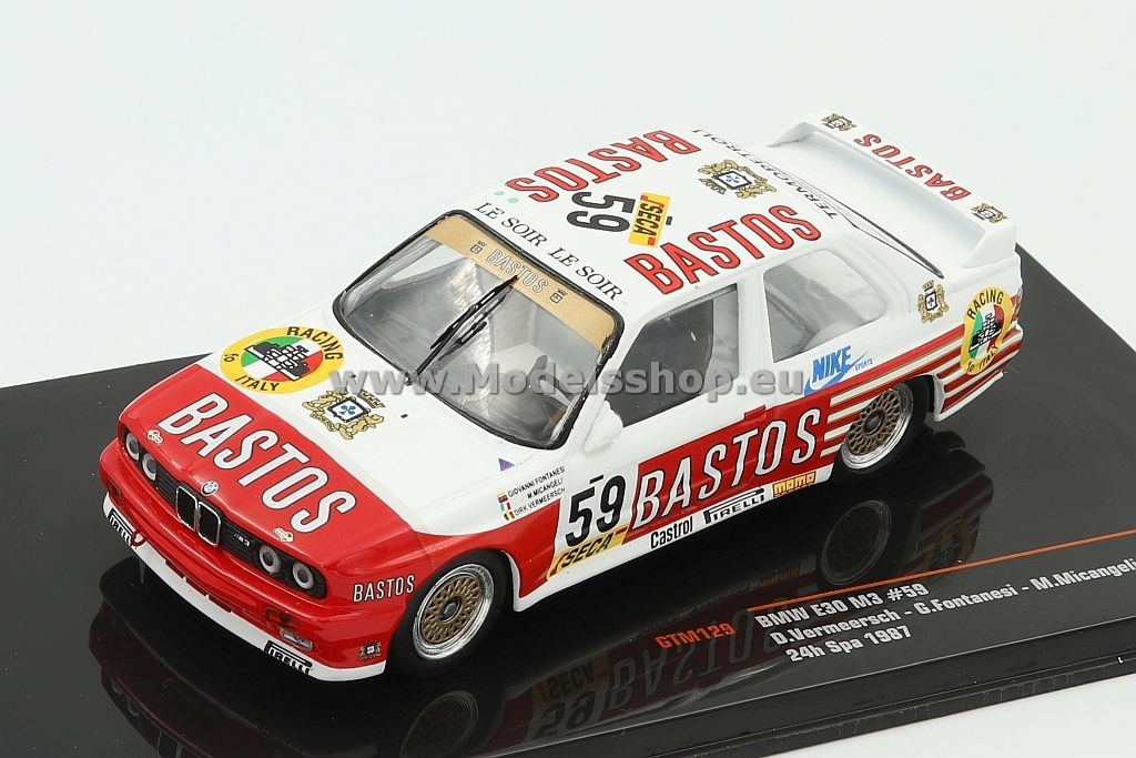 IXO/Hekorsa 1/43 BMW M3 (E30) Lease Plan #48 WTCC 1987
