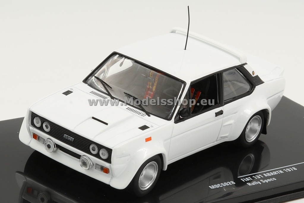 IXO MDCS028 Fiat 131 Abarth, white Plain Body Version