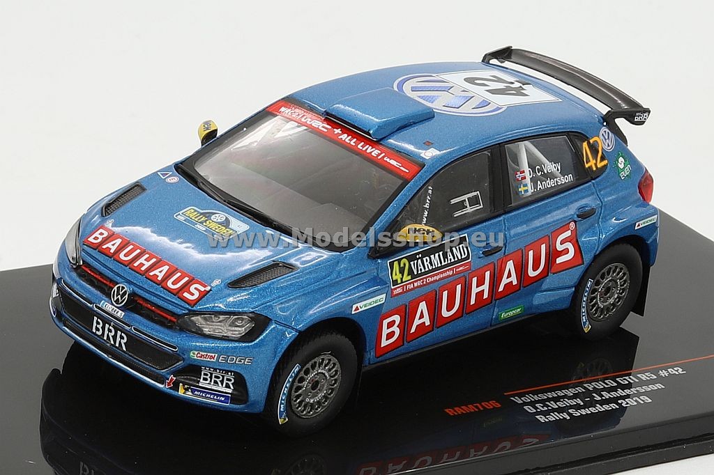 VW Polo GTI R5, No.42, Bauhaus, Rallye WM, Rallye Sweden 2019,O
