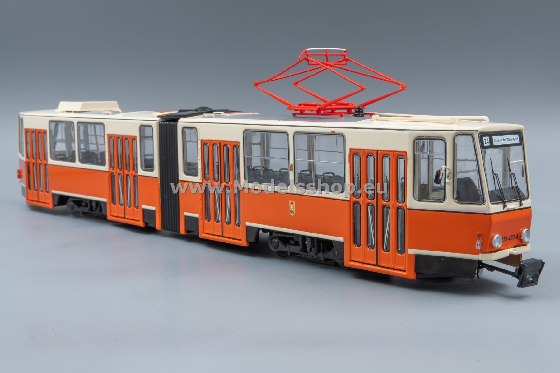 Tatra KT4 tram, BVB Berlin orange - beige