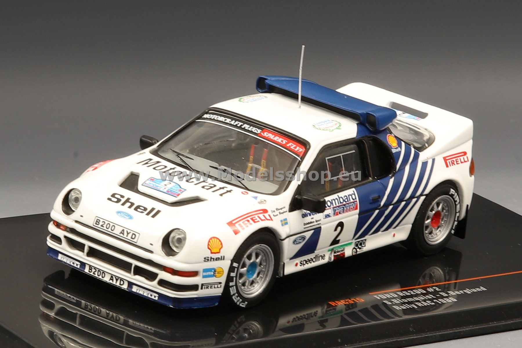 Ford RS200, No.2, Rallye WM, RAC Rally, 1986, S.Blomqvist/B Ford RS200, No.2, Rallye WM, RAC Rally, 1986, S.Blomqvist/B