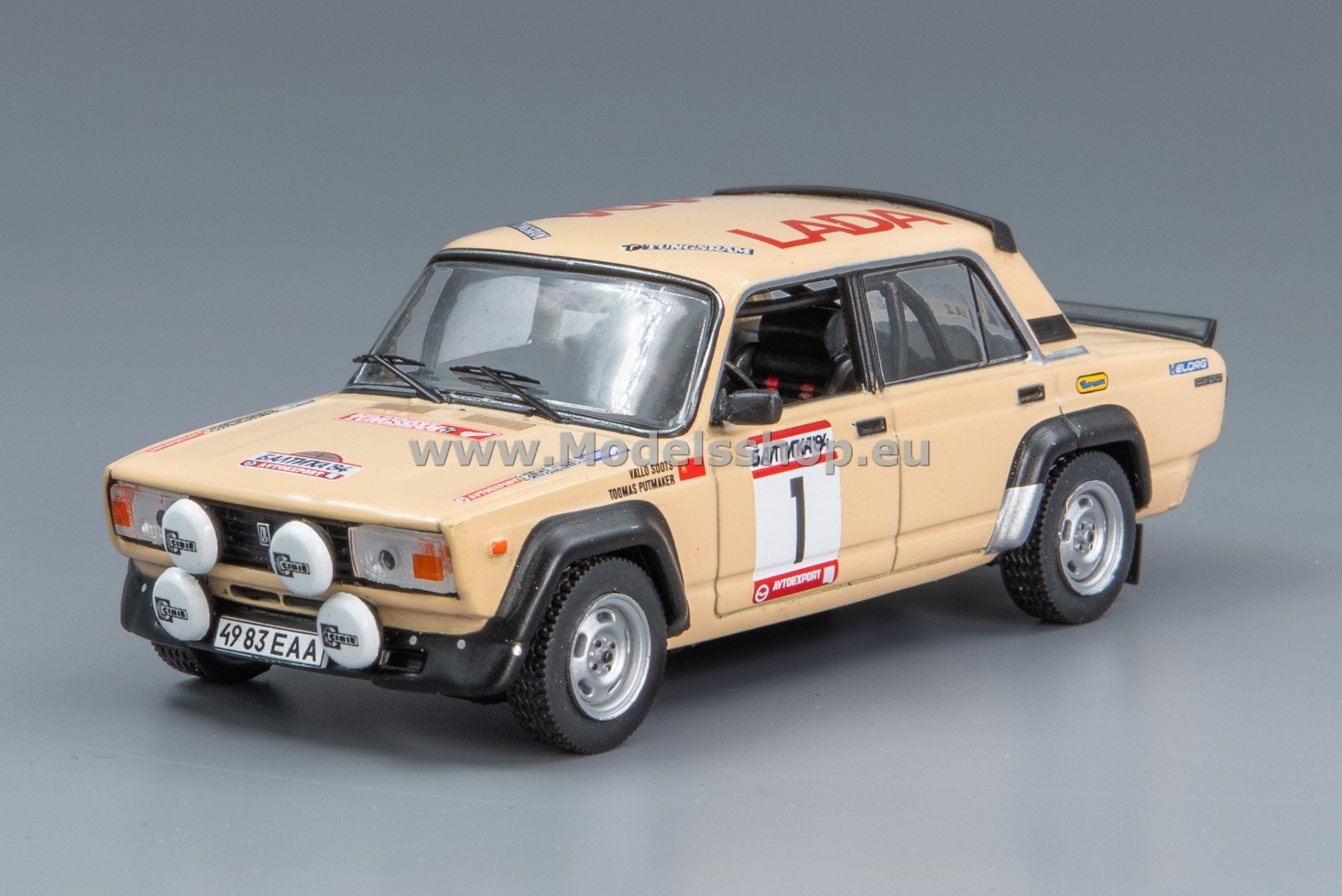 IXO RAC428.22 Lada 2105 VFTS, No.1, Rally Baltic 1984, V.Soots/T