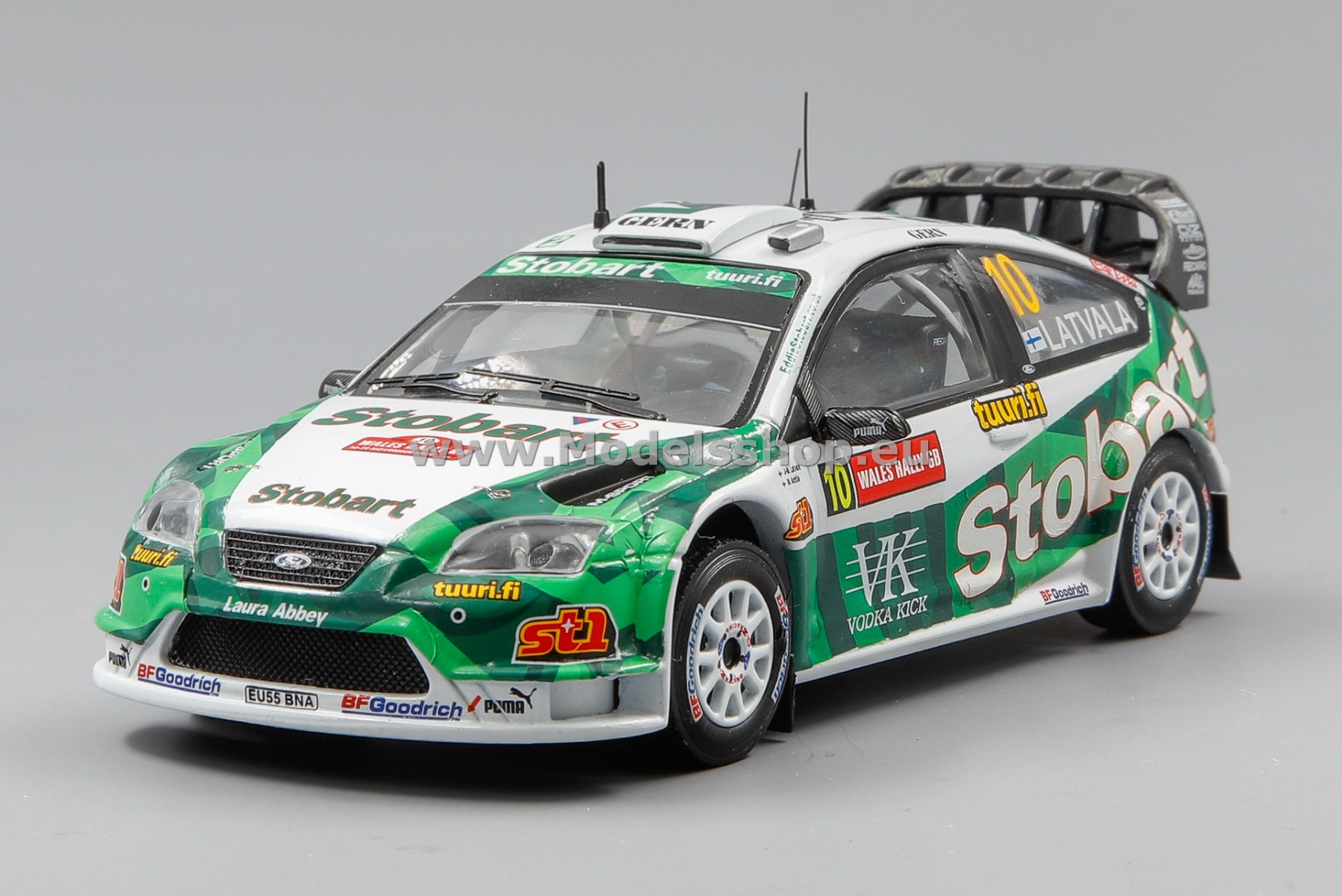 IXO RAM258 Ford Focus RS WRC, Stobart No.10 GB Rally Wales 2006, J