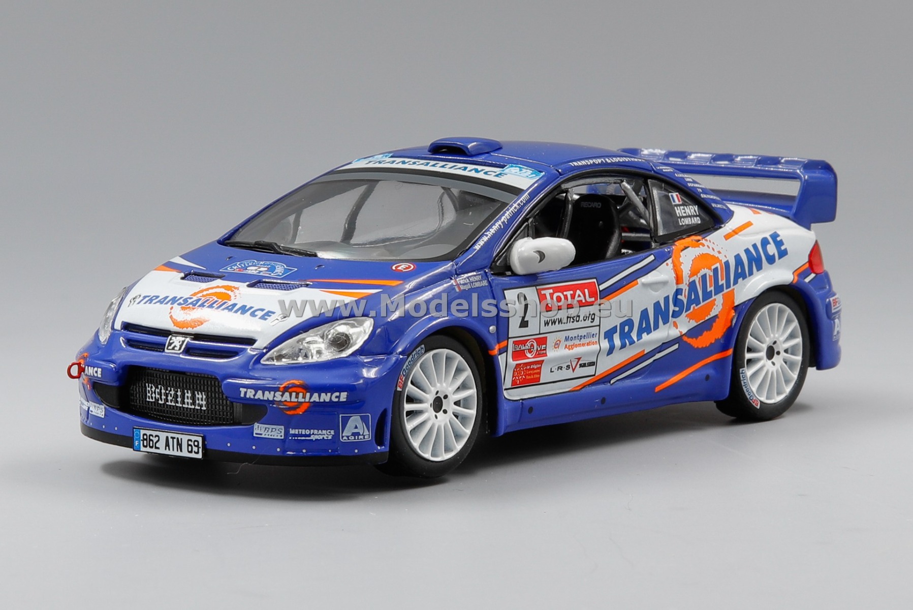 IXO RAM292 Peugeot 307 WRC, No.2, 1st Rallye Cevennes 2007, P