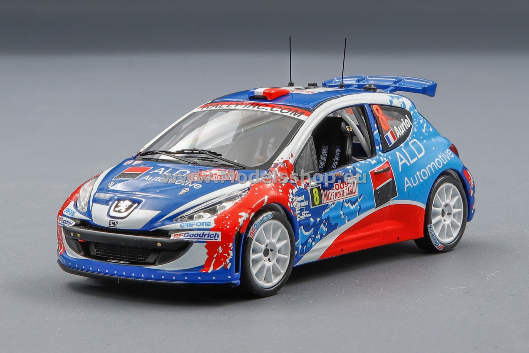 IXO RAM367 Peugeot 207 S2000 No. 8 Rally Monte Carlo 2009, D