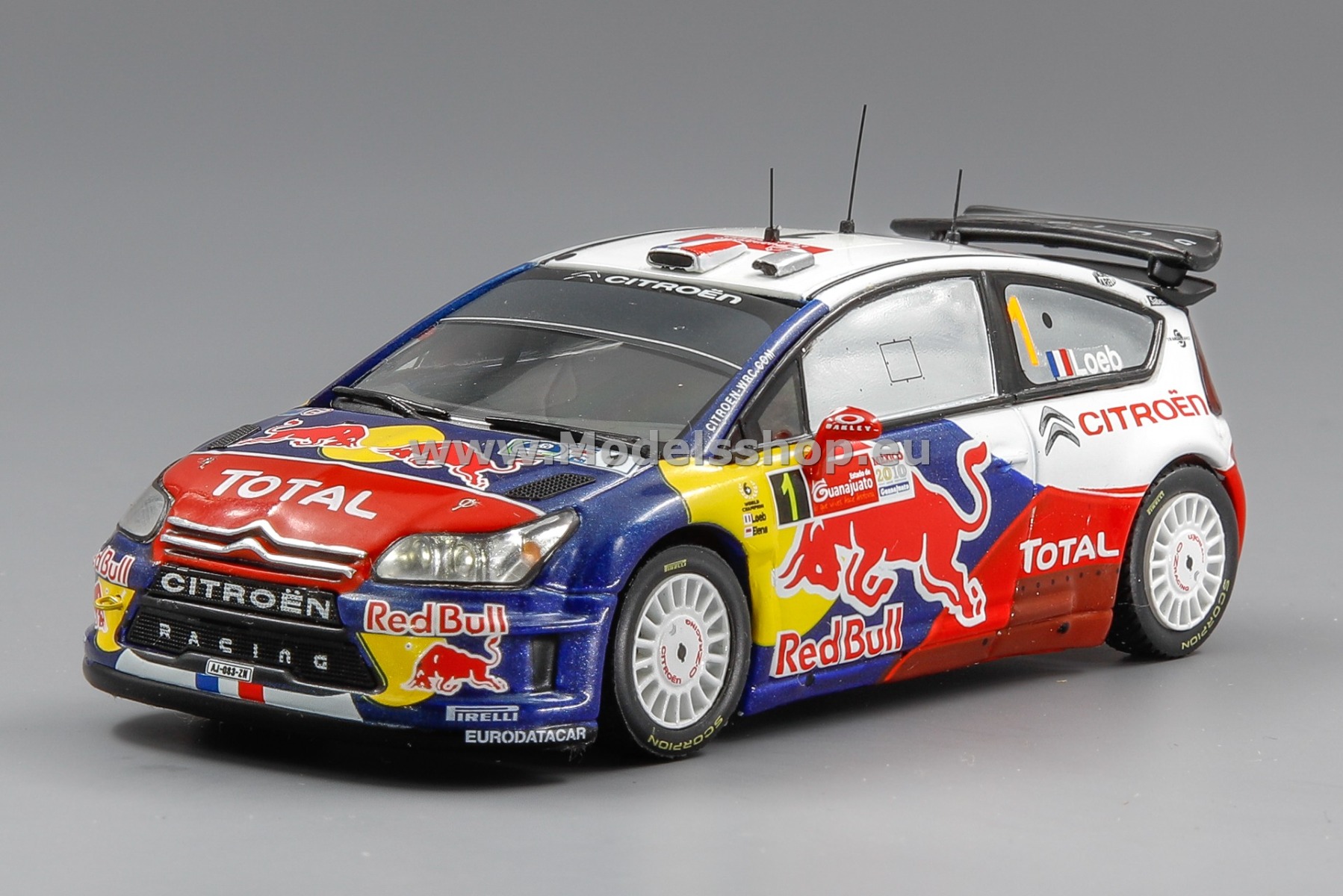 IXO RAM412 Citroen C4 WRC No.1, Rally Corona Mexico 2010, S.Loeb