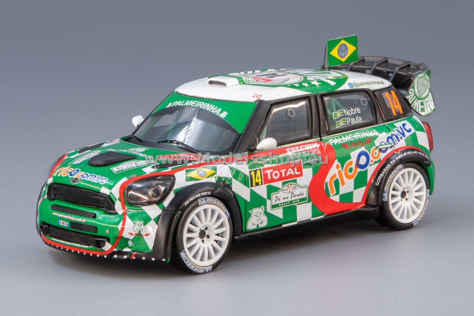IXO RAM498 Mini John Cooper Works No. 14, Rally Monte Carlo IXO RAM498 Mini John Cooper Works No. 14, Rally Monte Carlo