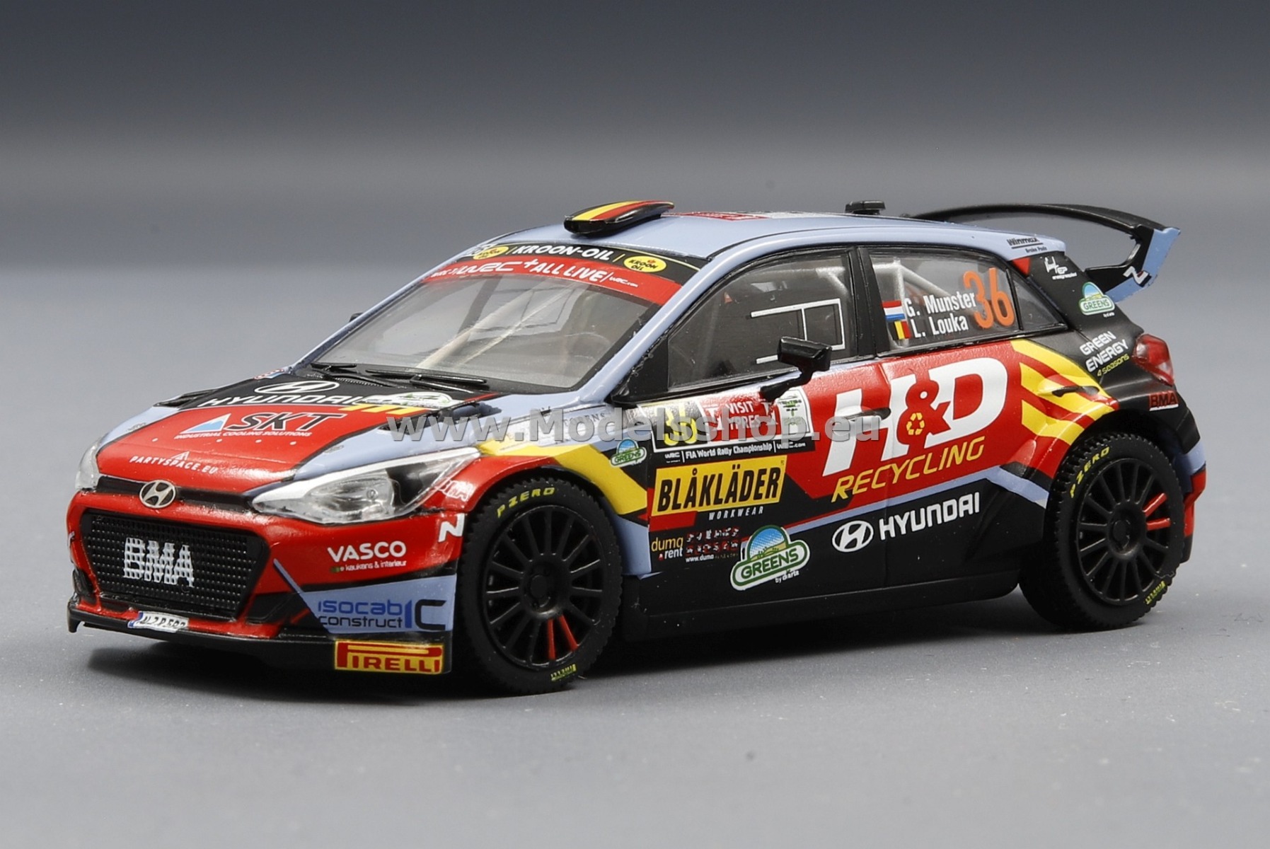 IXO RAM812LQ Hyundai i20 N Rally 2, No.36, Rallye WM, Rally