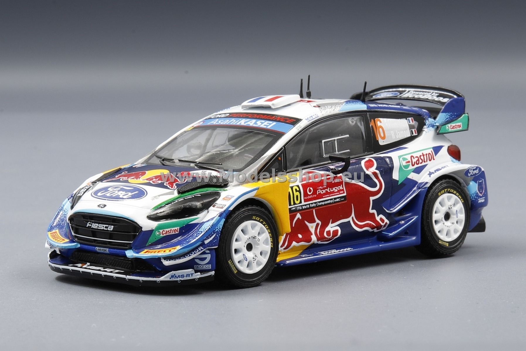 IXO RAM819B Ford Fiesta WRC, No.16, Red Bull, Rallye WM