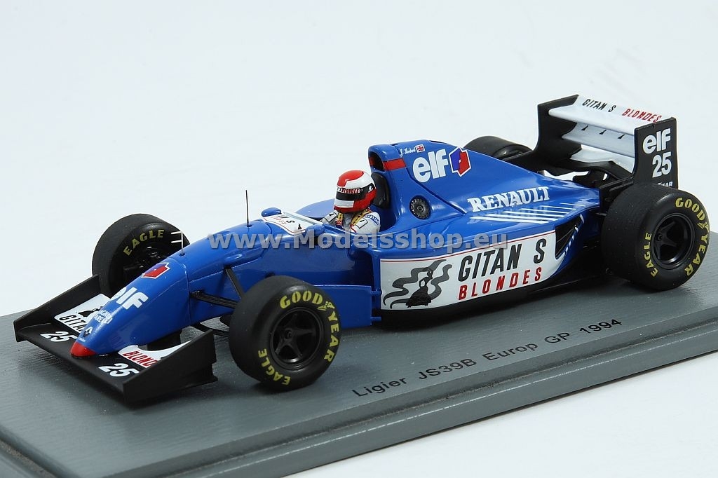 Spark SPAS7404 Ligier JS39B No.25 European GP 1994 Johnny Spark SPAS7404 Ligier JS39B No.25 European GP 1994 Johnny