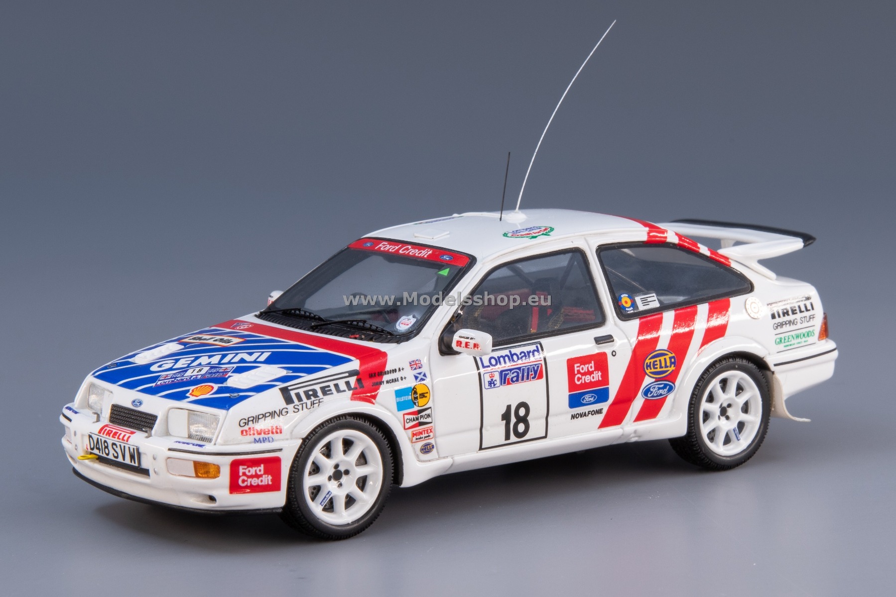 Spark S8702 Ford Sierra RS Cosworth No.18 3rd Lombard RAC Rally