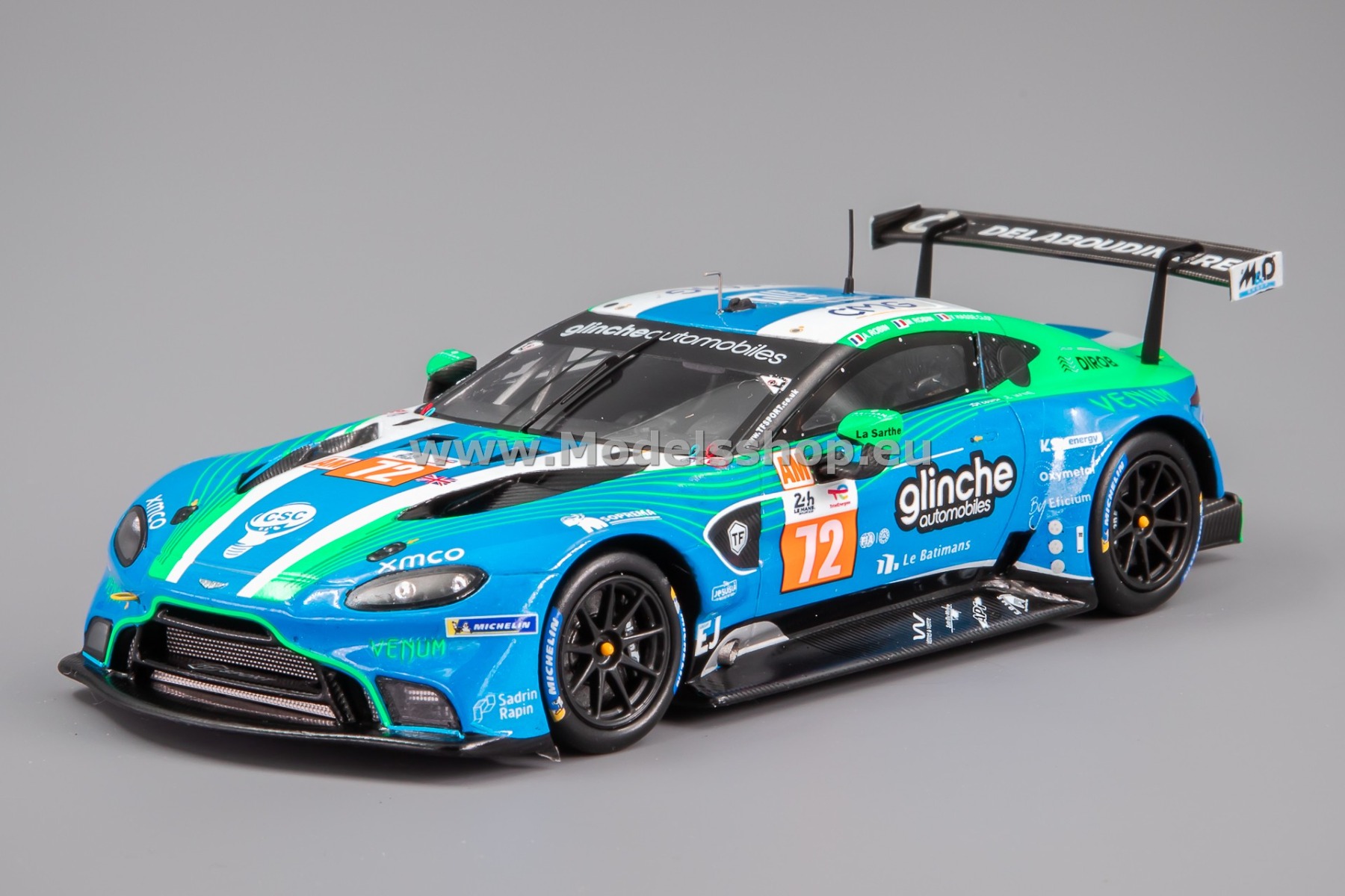 Spark S8764 Aston Martin Vantage AMR, No.72, TF SPORT, 24H Le Mans 2023, A. Robin - M. Robin - V. Hasse-Clot Spark S8764 Aston Martin Vantage AMR, No.72, TF SPORT, 24H Le Mans 2023, A. Robin - M. Robin - V. Hasse-Clot