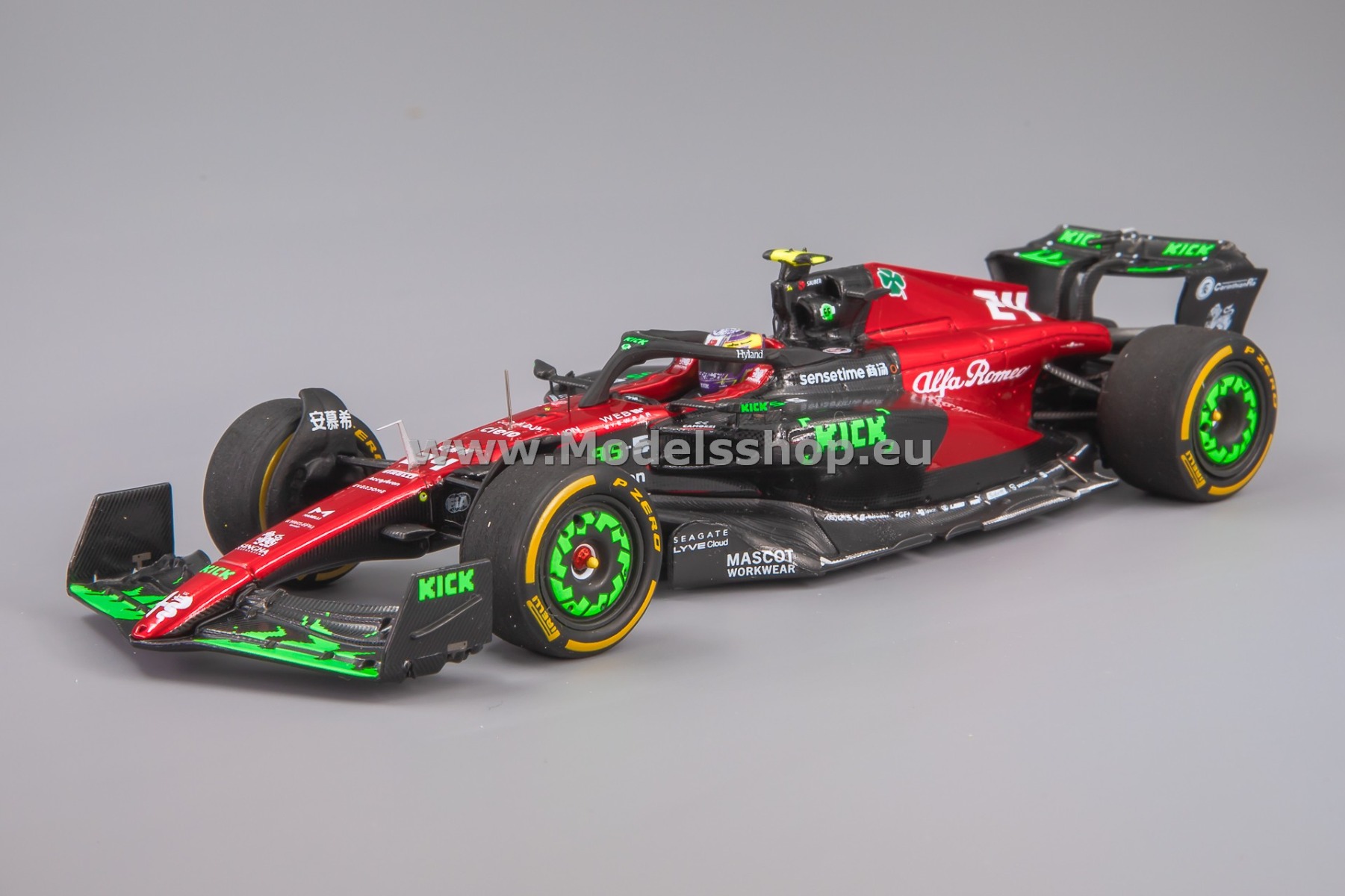 Spark S8922 Alfa Romeo F1 Team Stake C43, No.24, Alfa Romeo F1 Team ORLEN, Formula 1, Belgian GP 2023, Zhou Guanyu Spark S8922 Alfa Romeo F1 Team Stake C43, No.24, Alfa Romeo F1 Team ORLEN, Formula 1, Belgian GP 2023, Zhou Guanyu