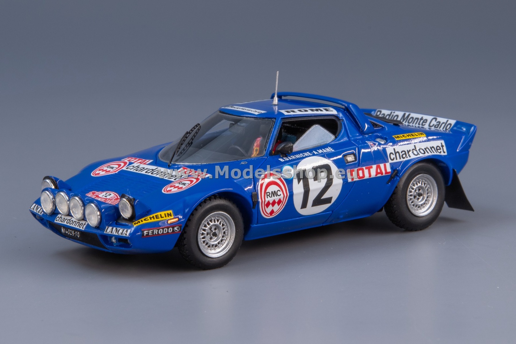 Spark S9084 Lancia Stratos HF No.12, 3rd Rallye Monte Carlo 1976
