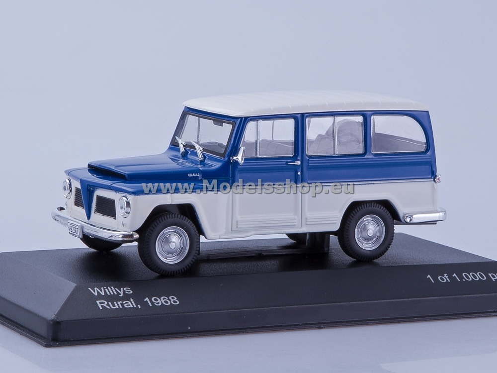 Willys Rural, 1968 /blue-white/